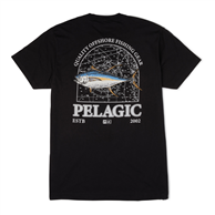 Pelagic Prem Tee Mapped YFT Black (2024/25)