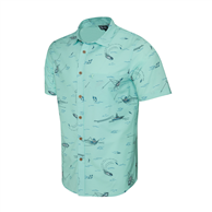 Pelagic Topshot Stretch Woven-Trollin Tropical Aqua (2024/25)